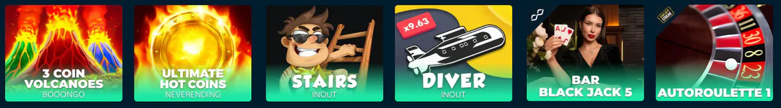 Les rubriques de jeu du site